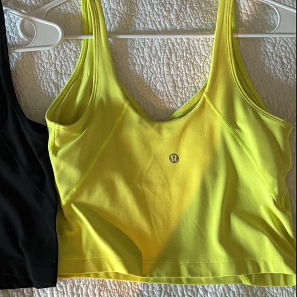 EUC Lululemon Align Crop - Yellow size 8 - Picture 2 of 2